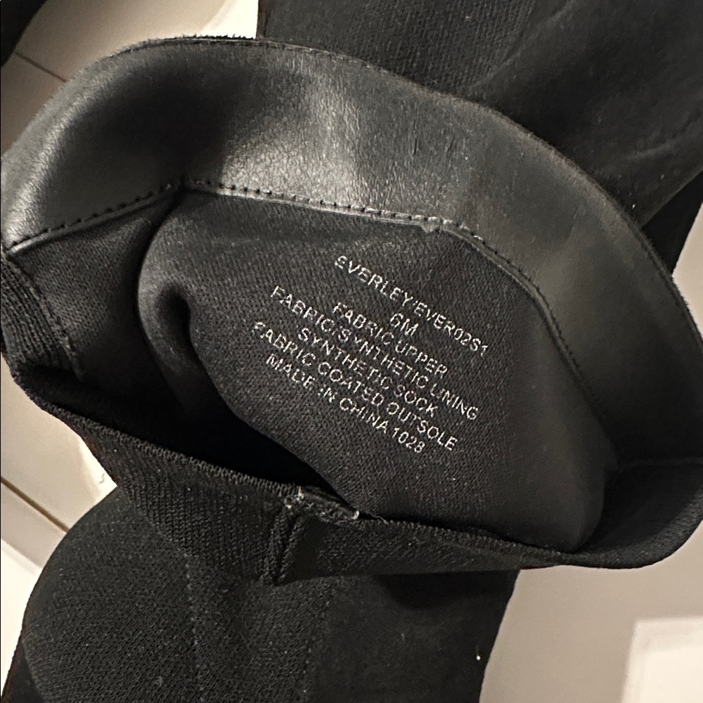 Steve Madden Everly Ever Over The Knee High Heeled Stretch Heeled Boots Black 6 - Picture 5 of 7